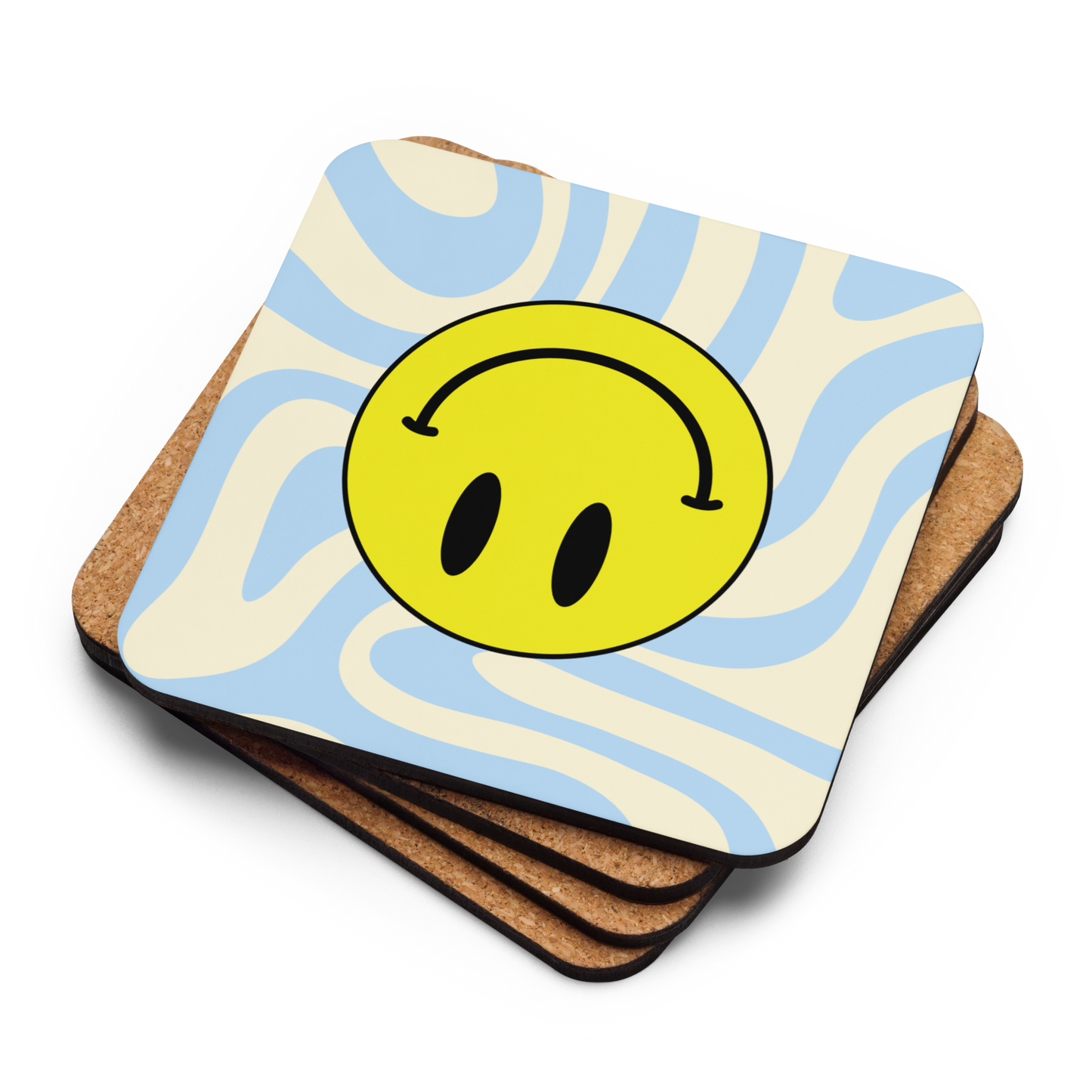 Upside Down Smiley coaster