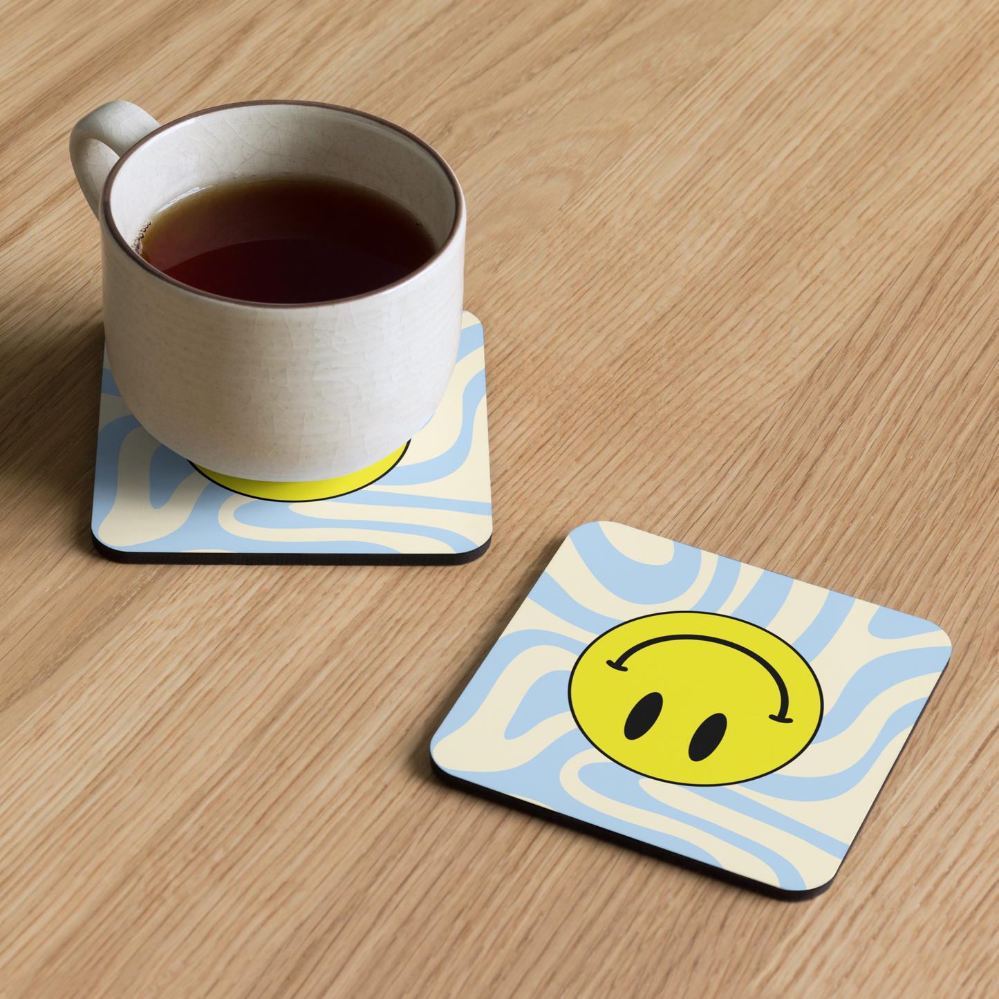 Upside Down Smiley coaster