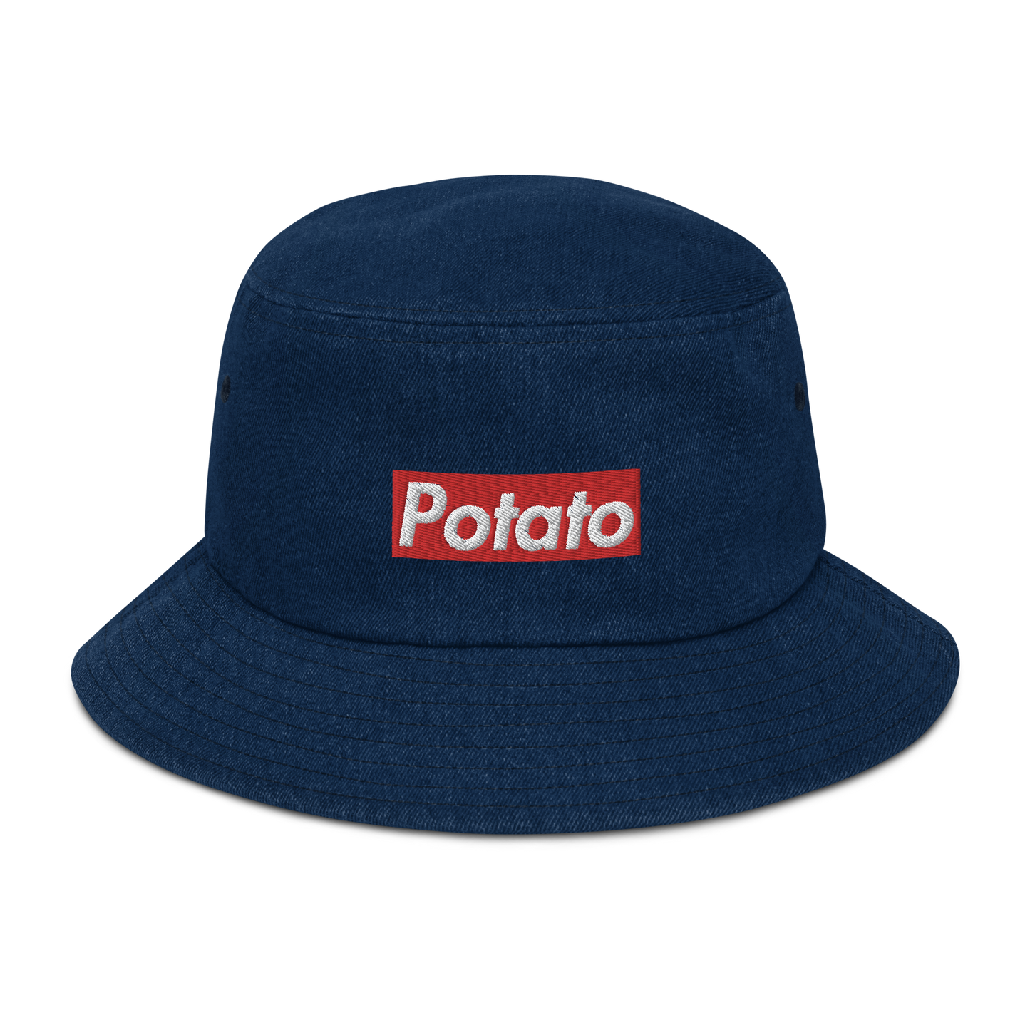 POTATO denim bucket hat
