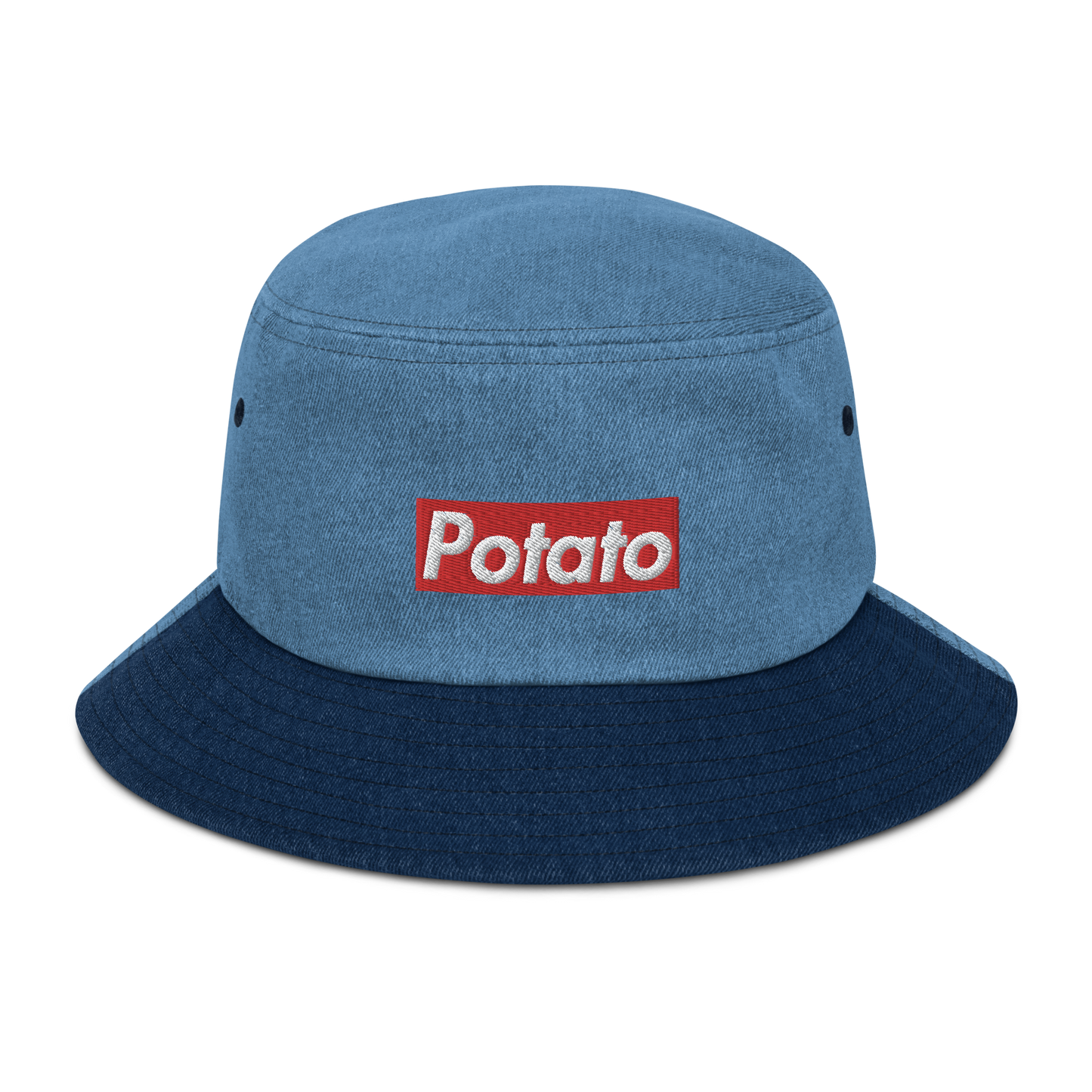 POTATO denim bucket hat