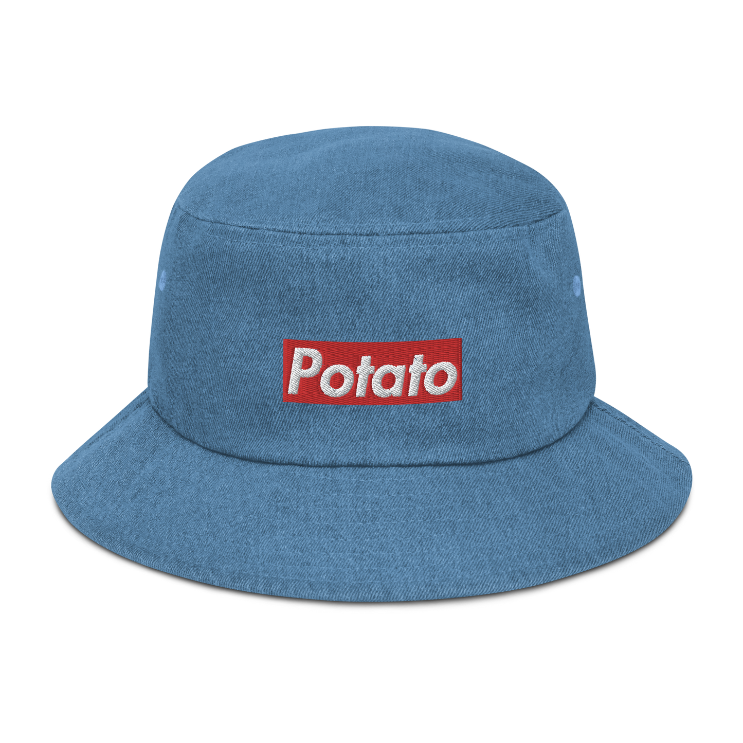POTATO denim bucket hat