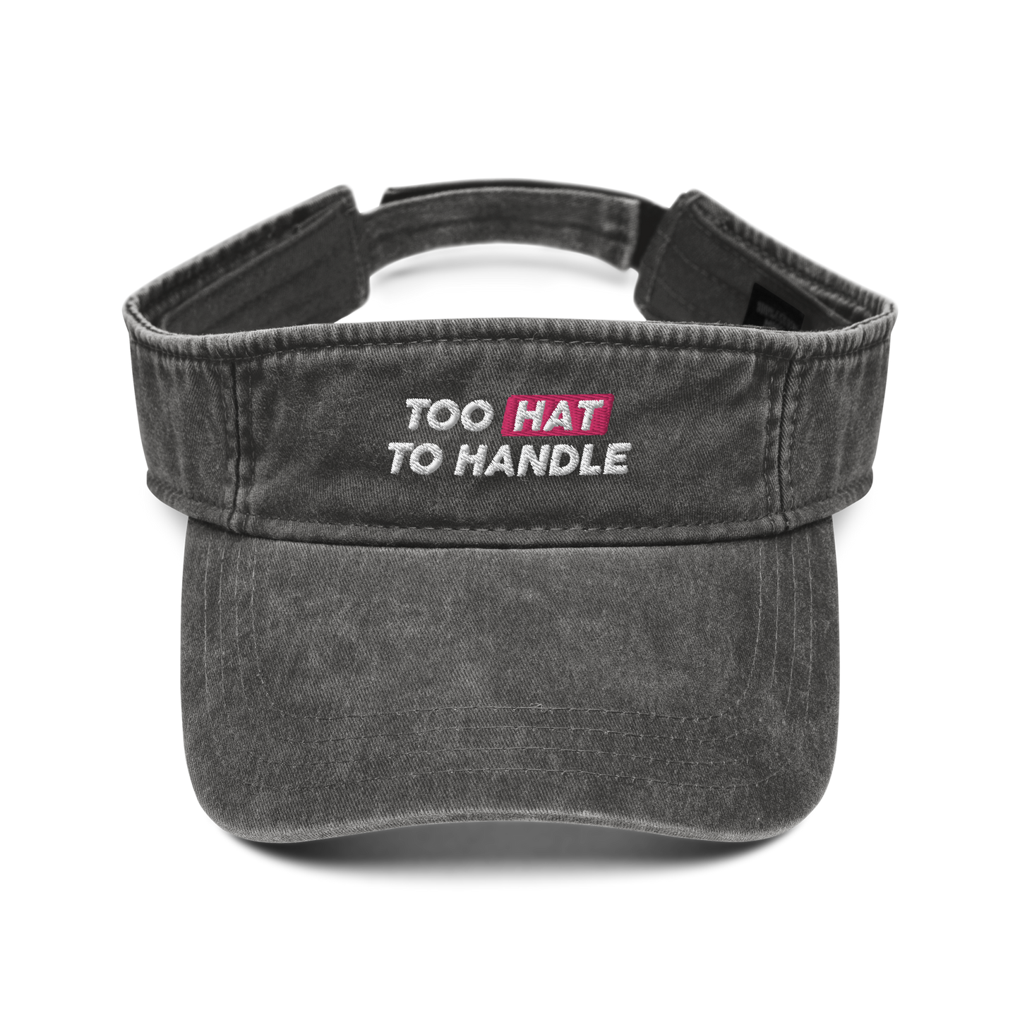 Too Hat to Handle denim visor