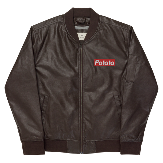 POTATO leather bomber jacket (unisex)