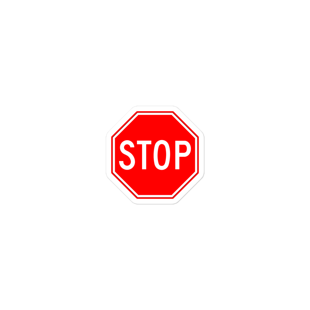 STOP! sticker