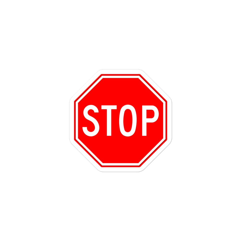 STOP! sticker