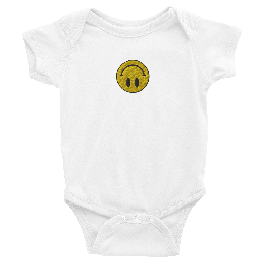 Upside Down Smiley infant bodysuit