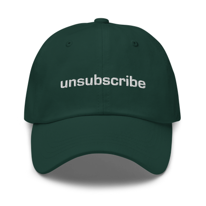 Unsubscribe hat