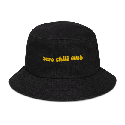 Zero Chill Club denim bucket hat