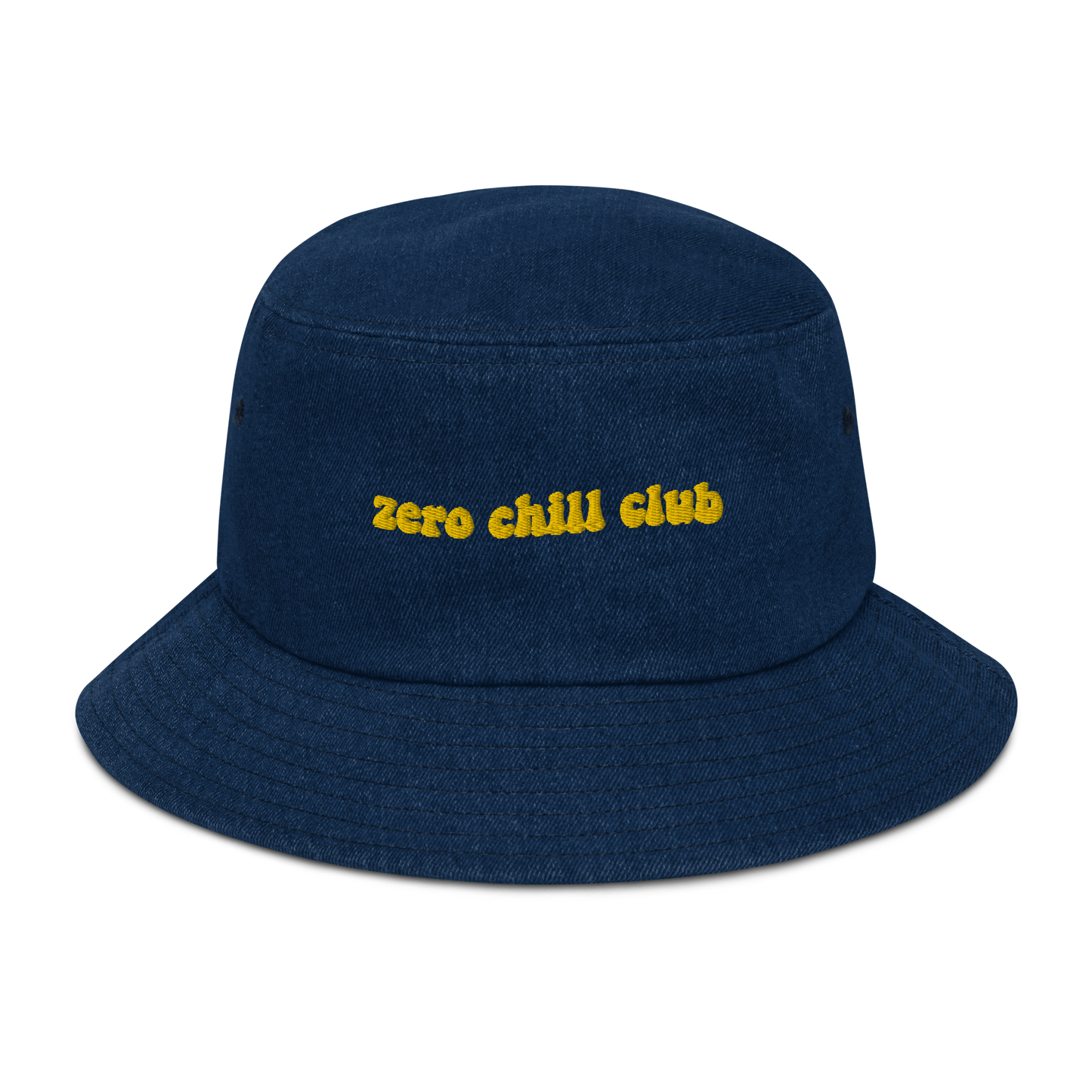 Zero Chill Club denim bucket hat