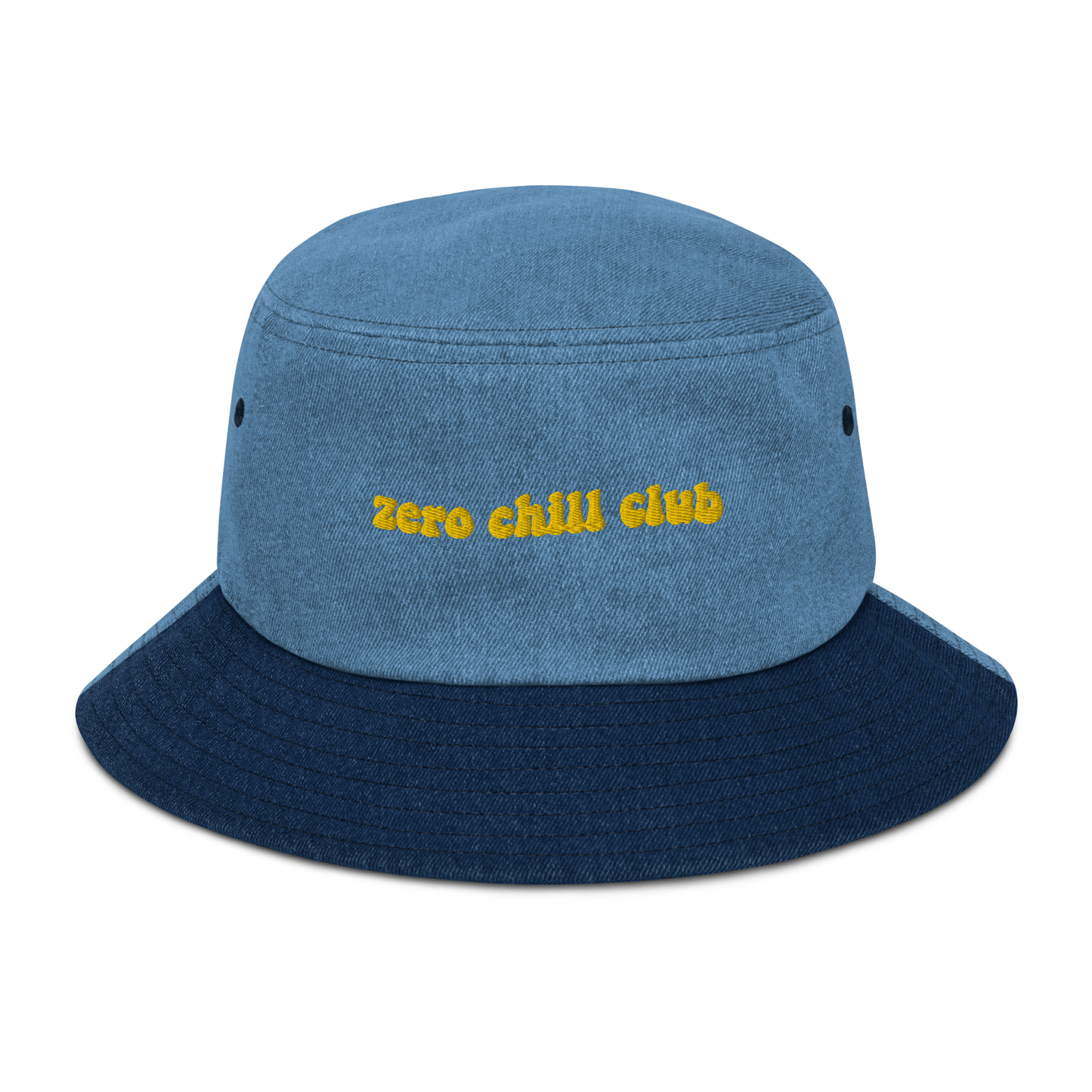 Zero Chill Club denim bucket hat