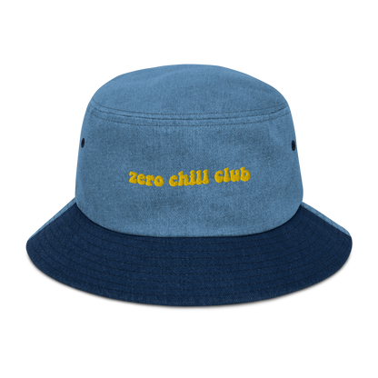 Zero Chill Club denim bucket hat