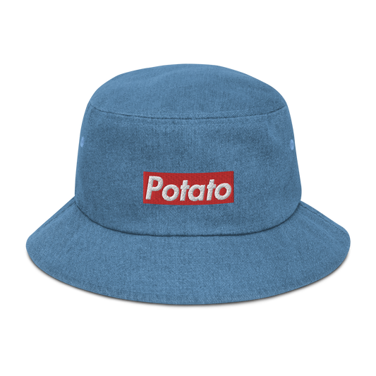 POTATO denim bucket hat