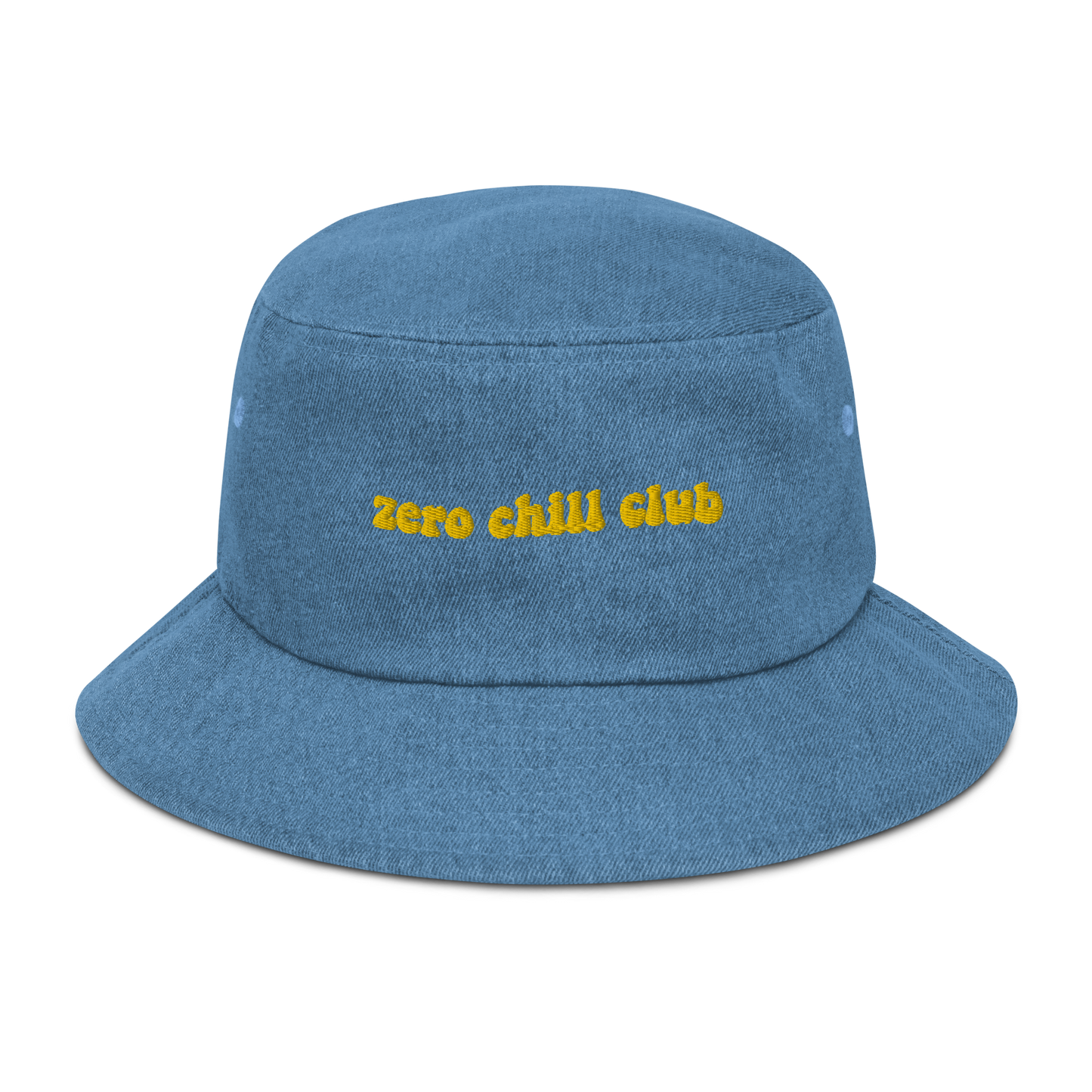 Zero Chill Club denim bucket hat