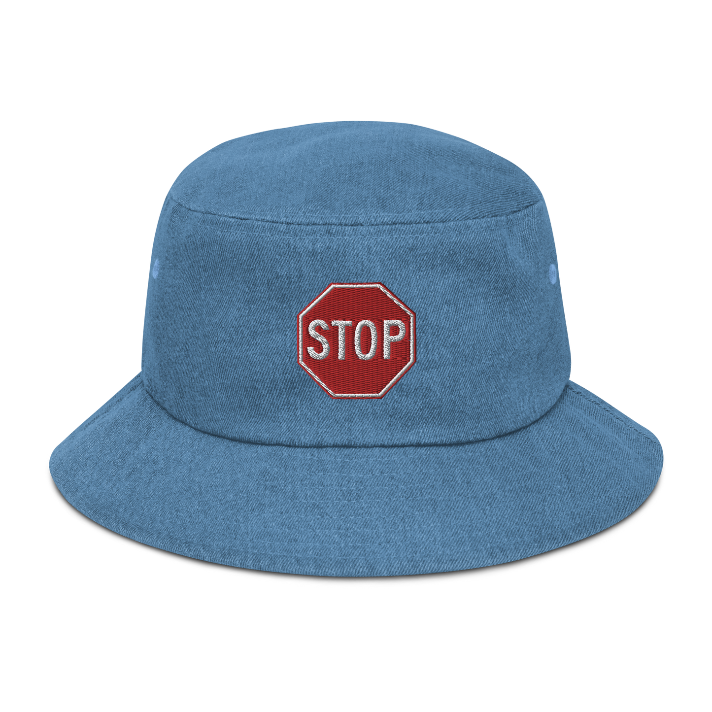 STOP! denim bucket hat