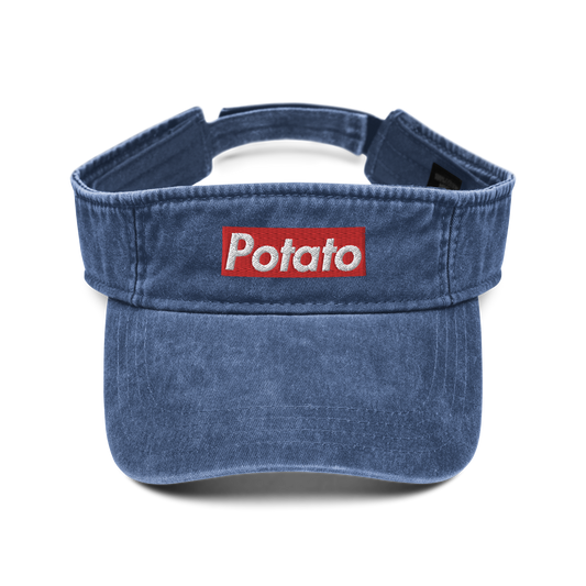 POTATO denim visor