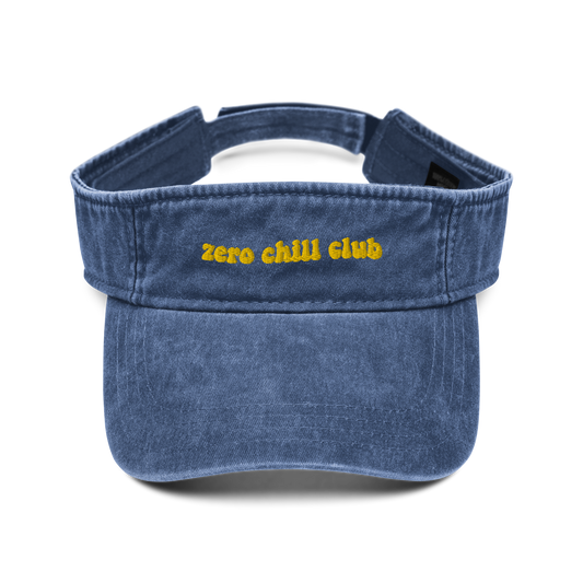 Zero Chill Club denim visor