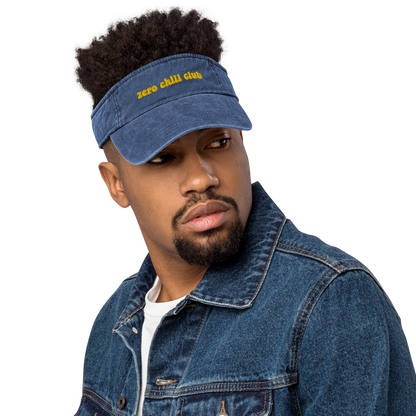 Zero Chill Club denim visor