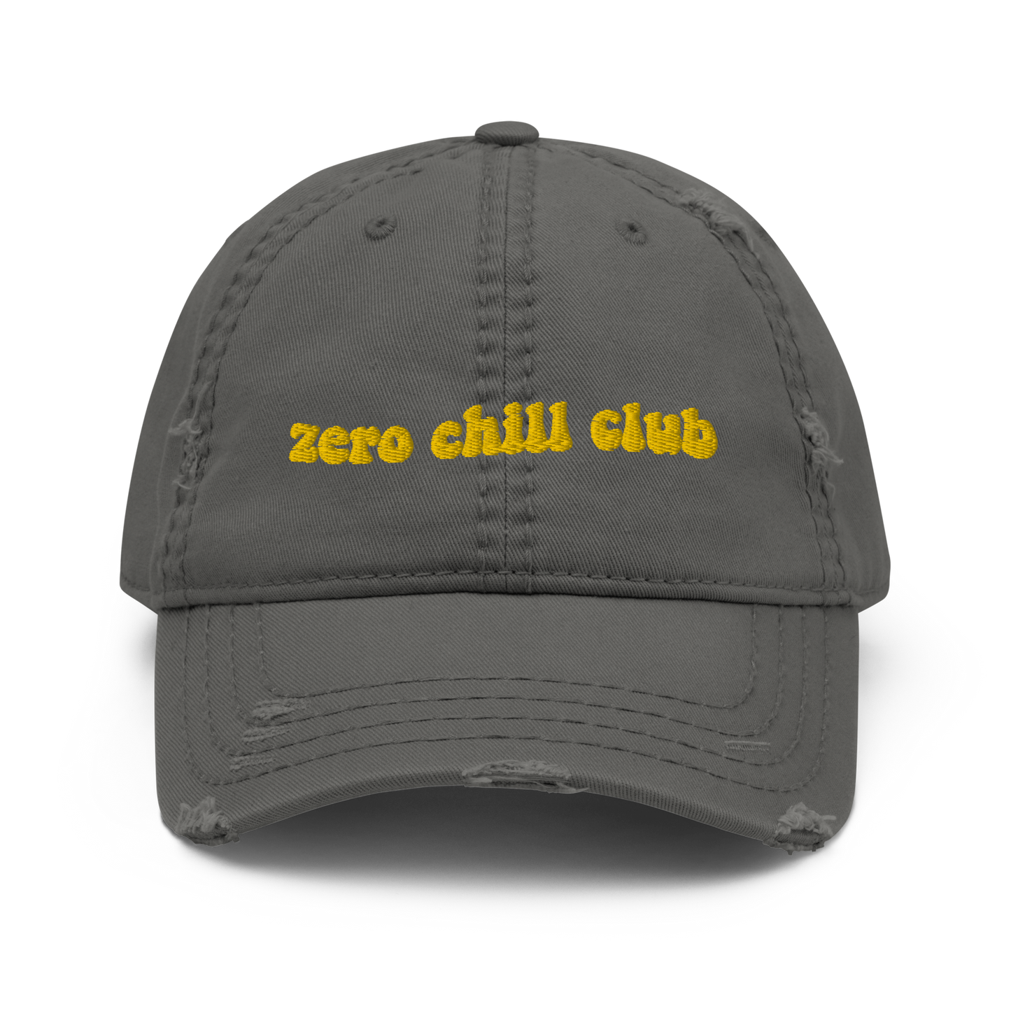 Zero Chill Club distressed hat