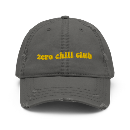 Zero Chill Club distressed hat