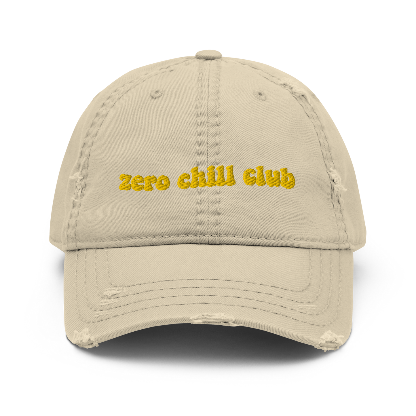 Zero Chill Club distressed hat