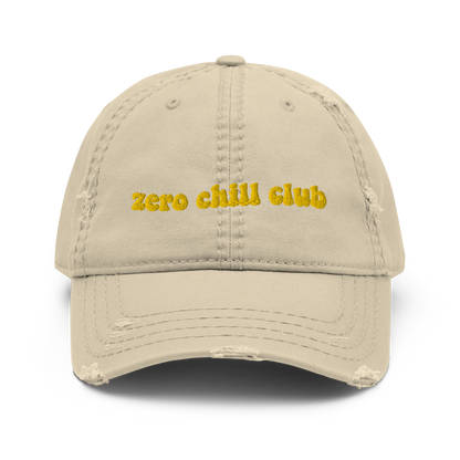 Zero Chill Club distressed hat