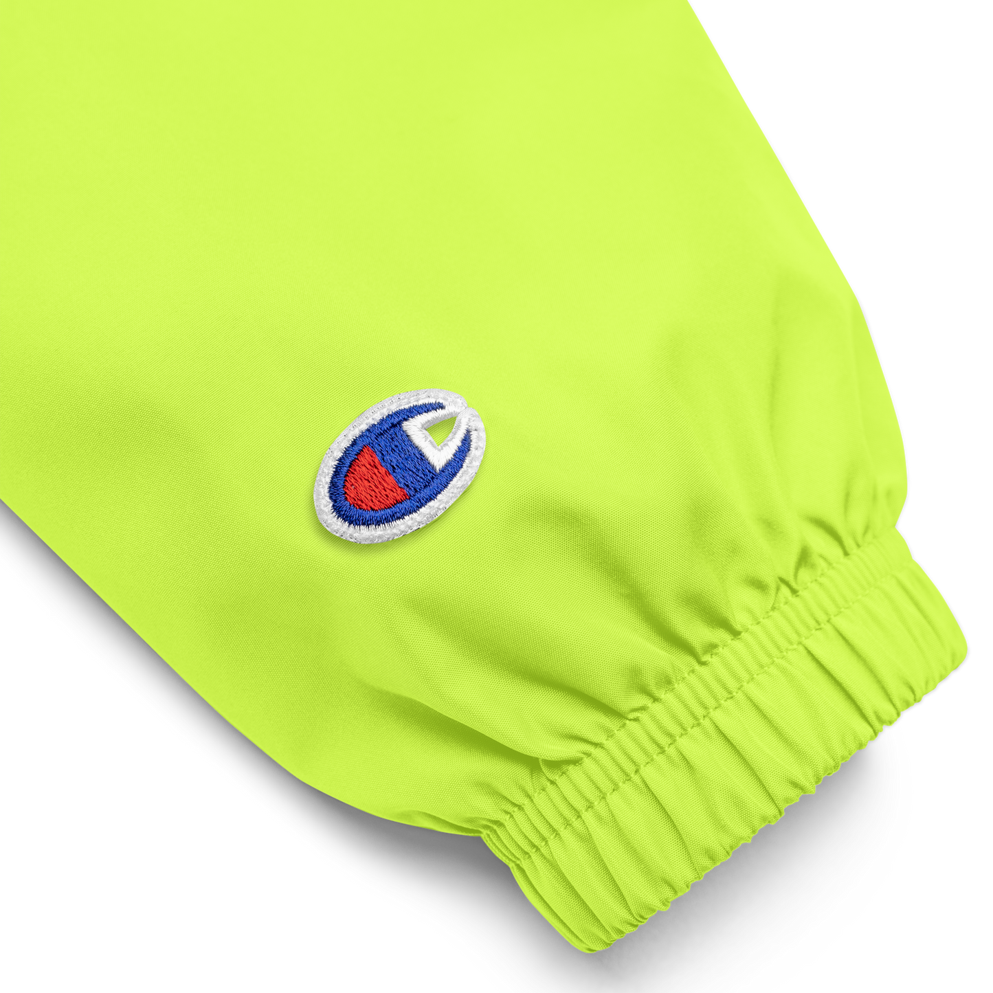 Upside Down Smiley x Champion embroidered windbreaker jacket