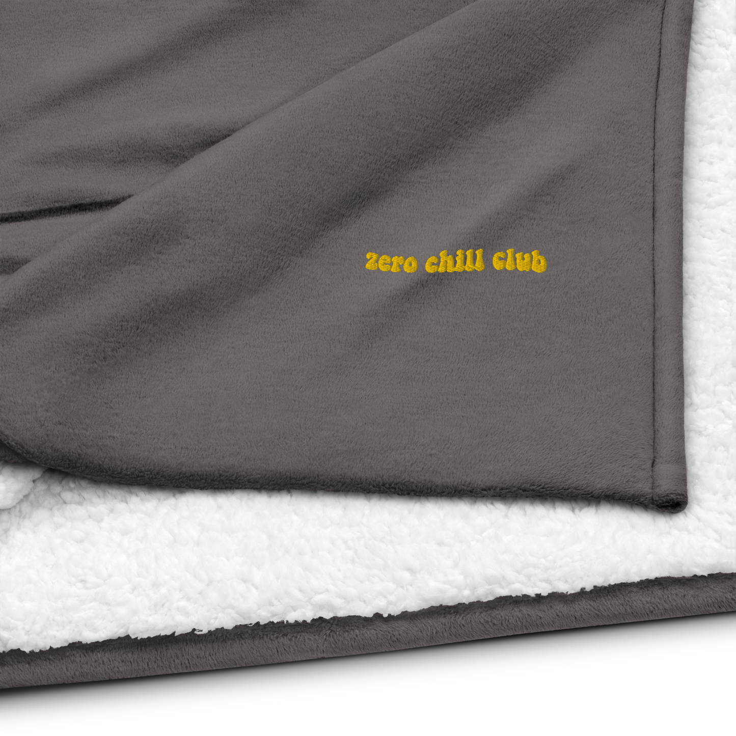 Zero Chill Club premium sherpa blanket