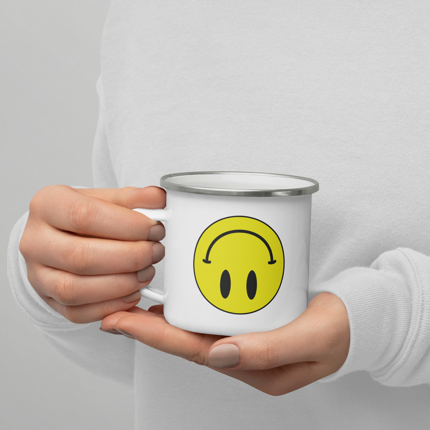 Upside Down Smiley mug