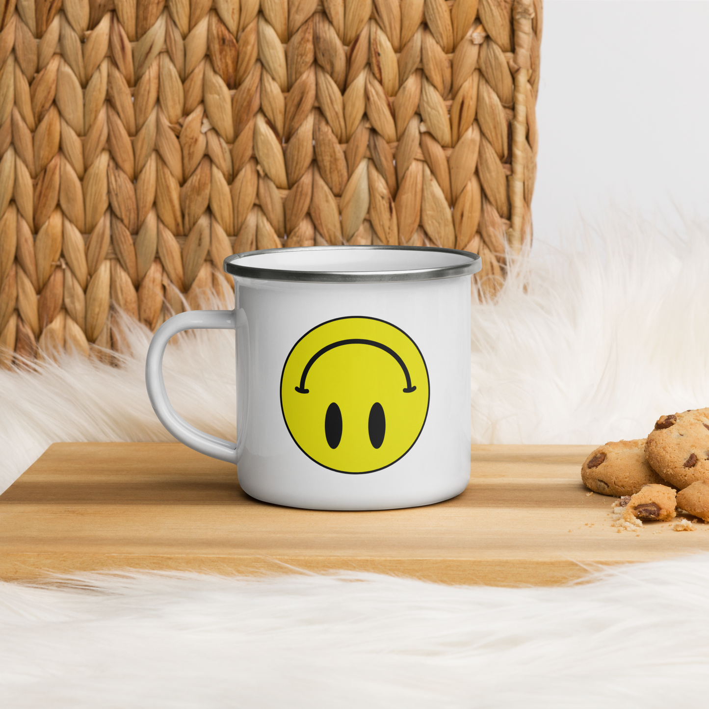 Upside Down Smiley mug