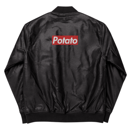 POTATO leather bomber jacket (unisex)