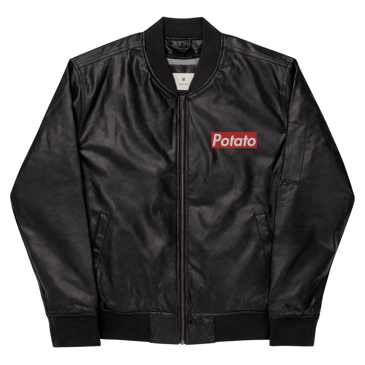 POTATO leather bomber jacket (unisex)