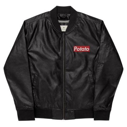 POTATO leather bomber jacket (unisex)