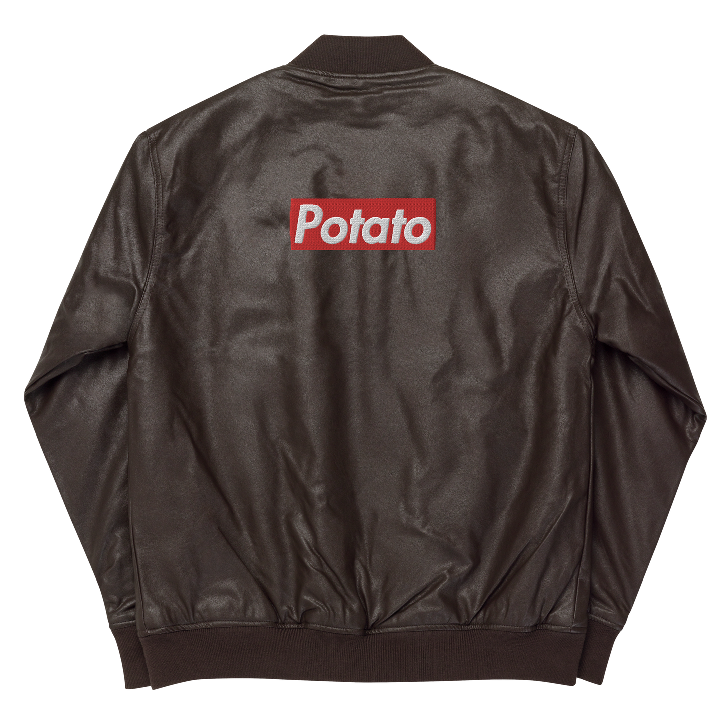 POTATO leather bomber jacket (unisex)