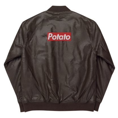 POTATO leather bomber jacket (unisex)