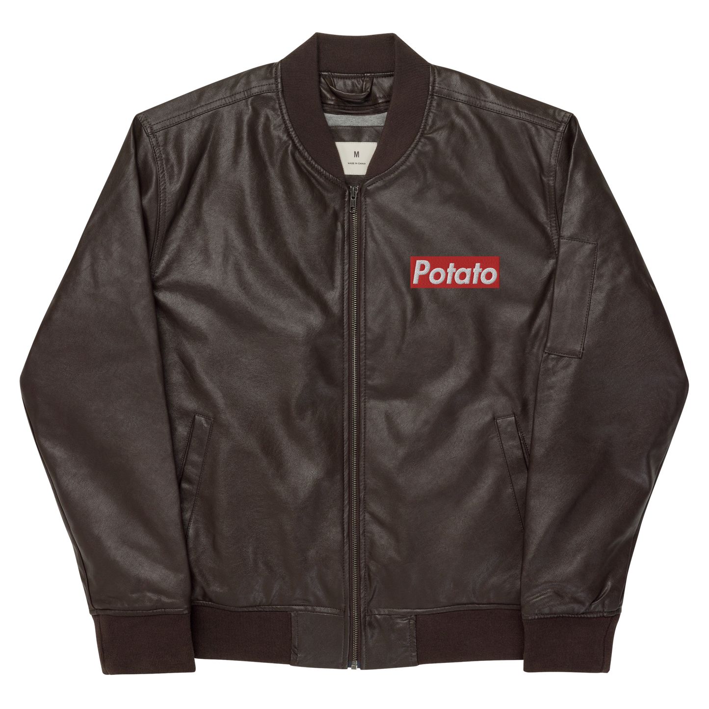 POTATO leather bomber jacket (unisex)