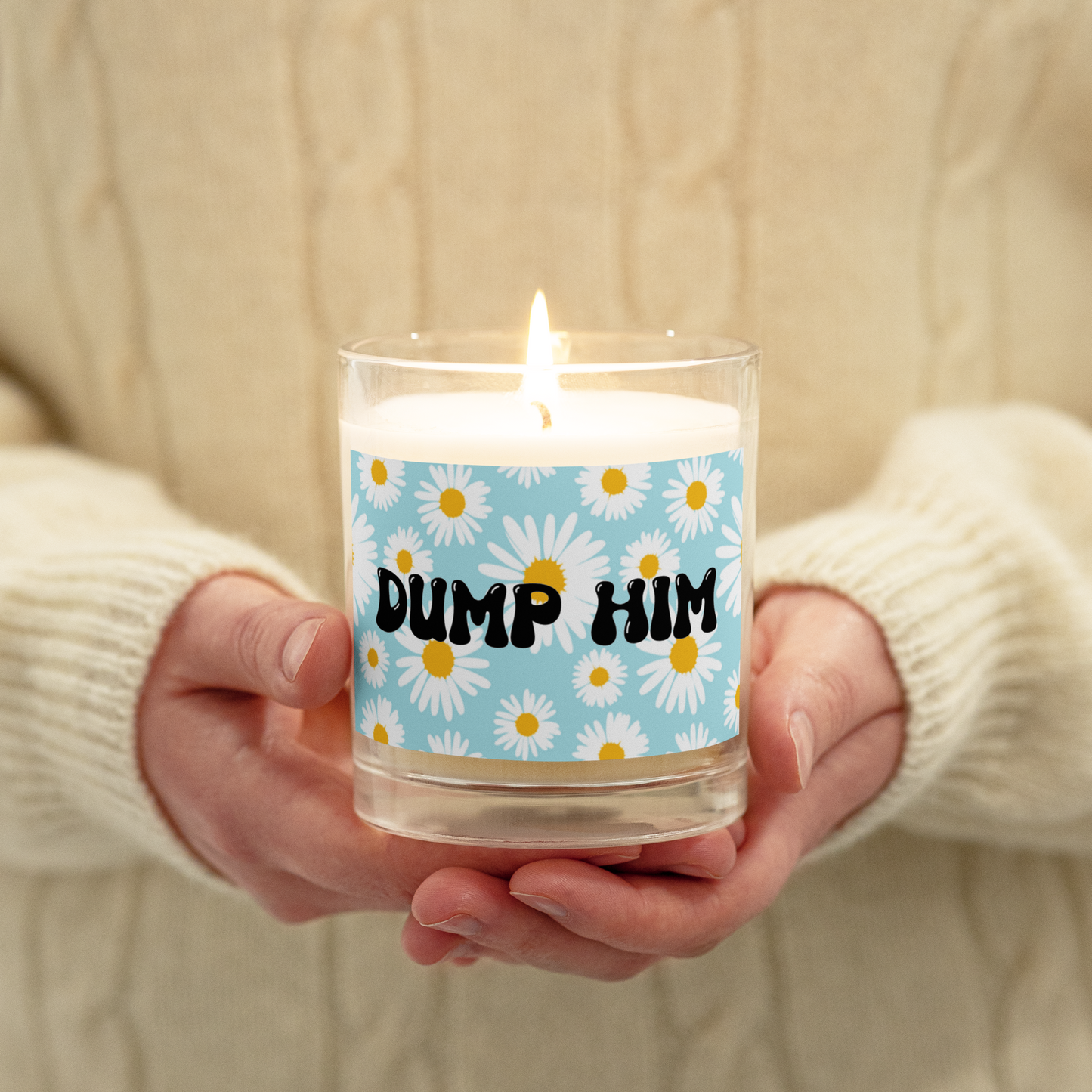 Dump Him! candle