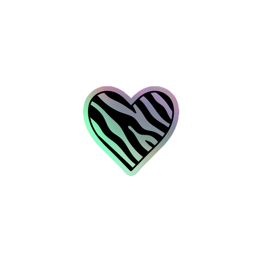 Wild Heart holographic sticker