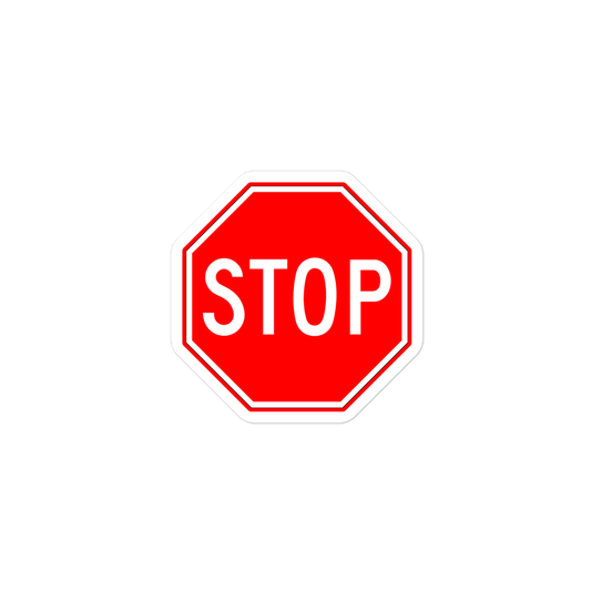 STOP! sticker