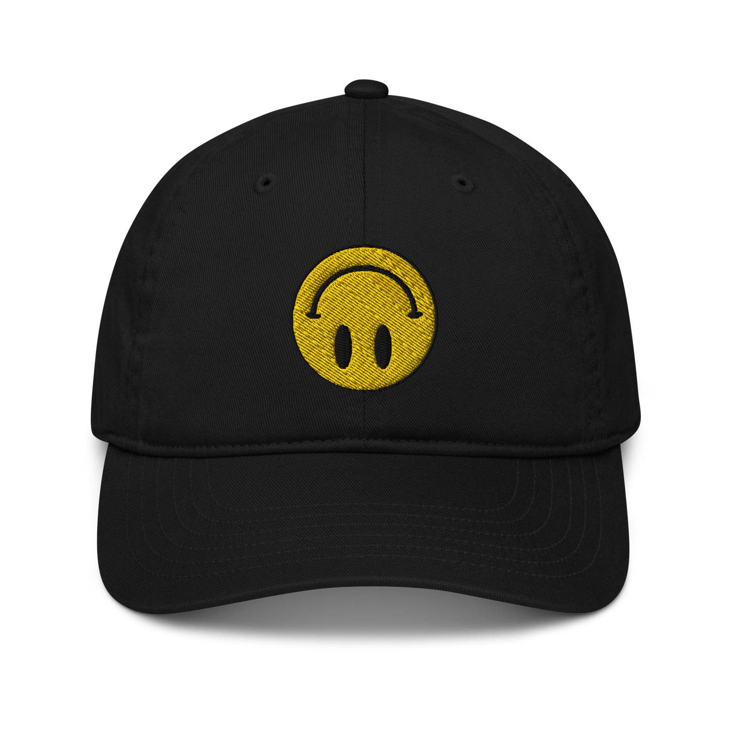 Upside Down Smiley eco-friendly organic hat