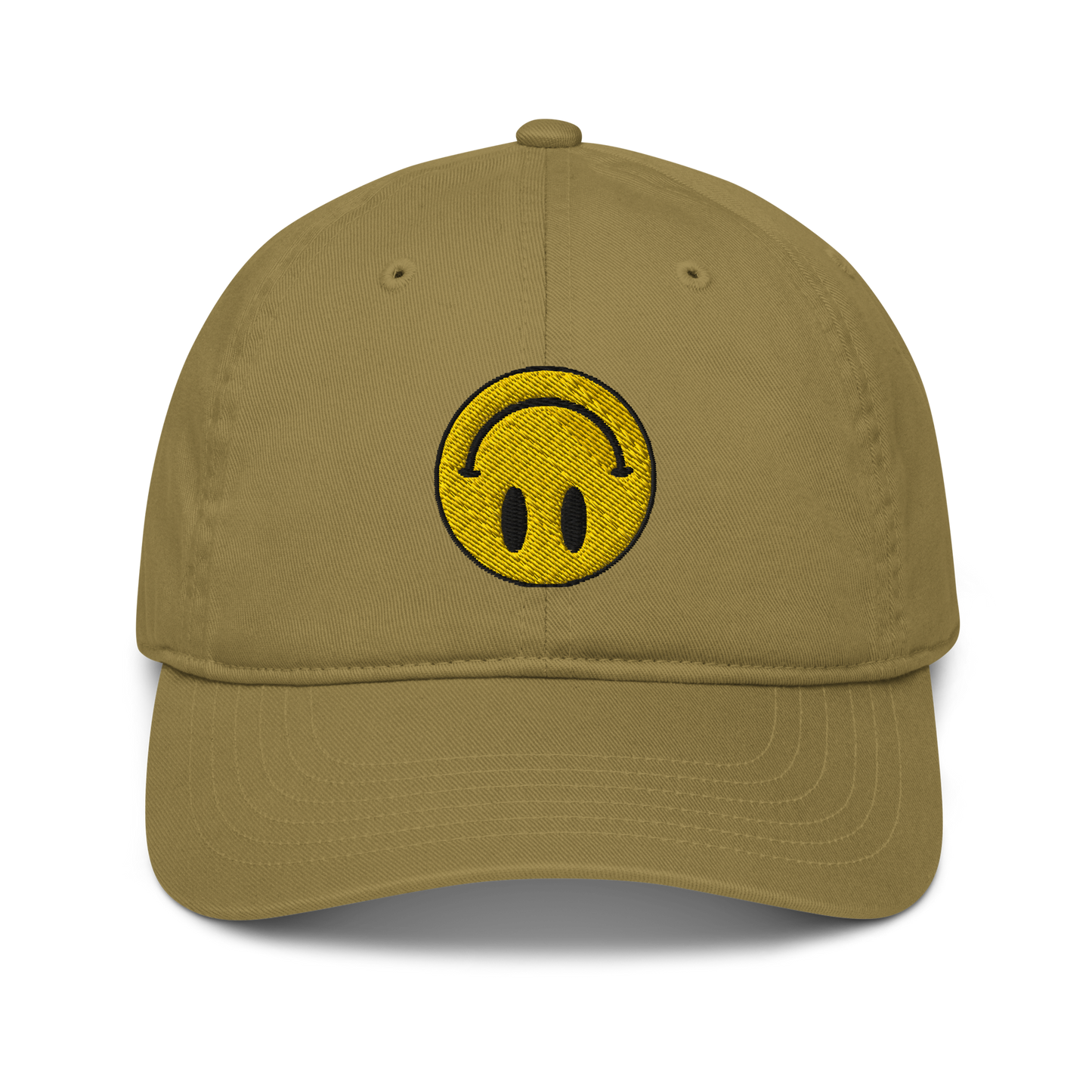 Upside Down Smiley eco-friendly organic hat