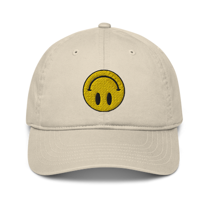 Upside Down Smiley eco-friendly organic hat