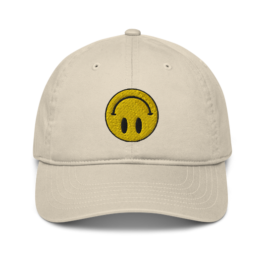 Upside Down Smiley eco-friendly organic hat