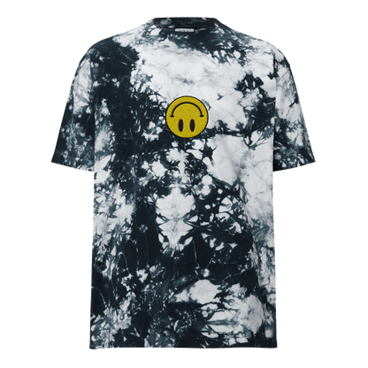 Upside Down Smiley tie-dye tee