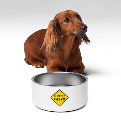 Slippery When Wet! pet bowl