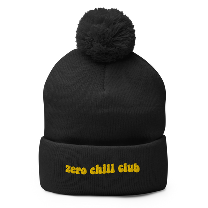 Zero Chill Club pom-pom beanie