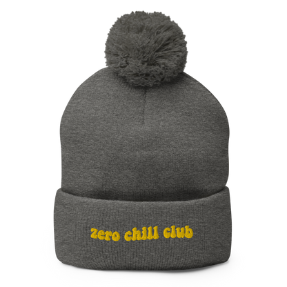 Zero Chill Club pom-pom beanie