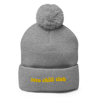 Zero Chill Club pom-pom beanie