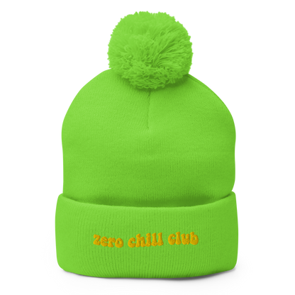 Zero Chill Club pom-pom beanie