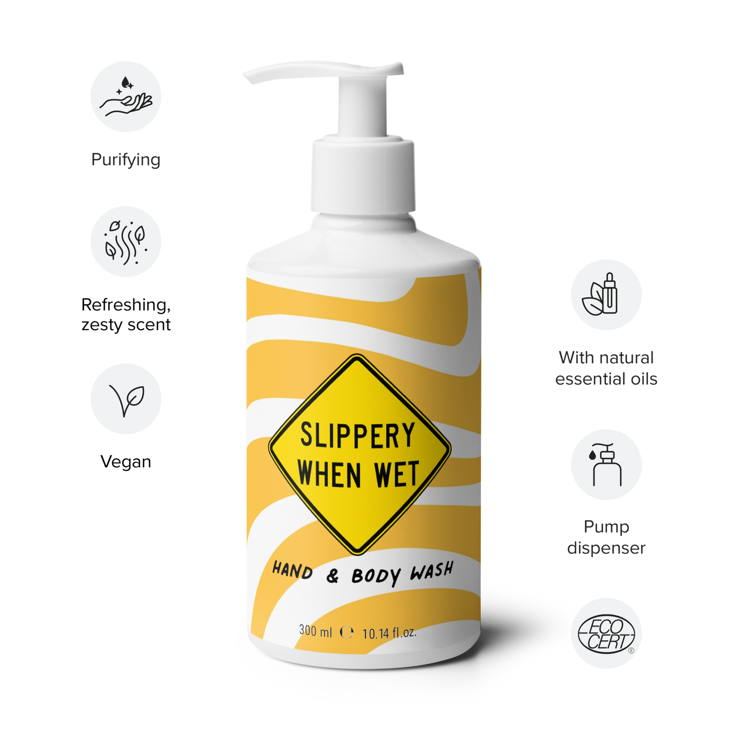 Slippery When Wet! refreshing hand & body wash