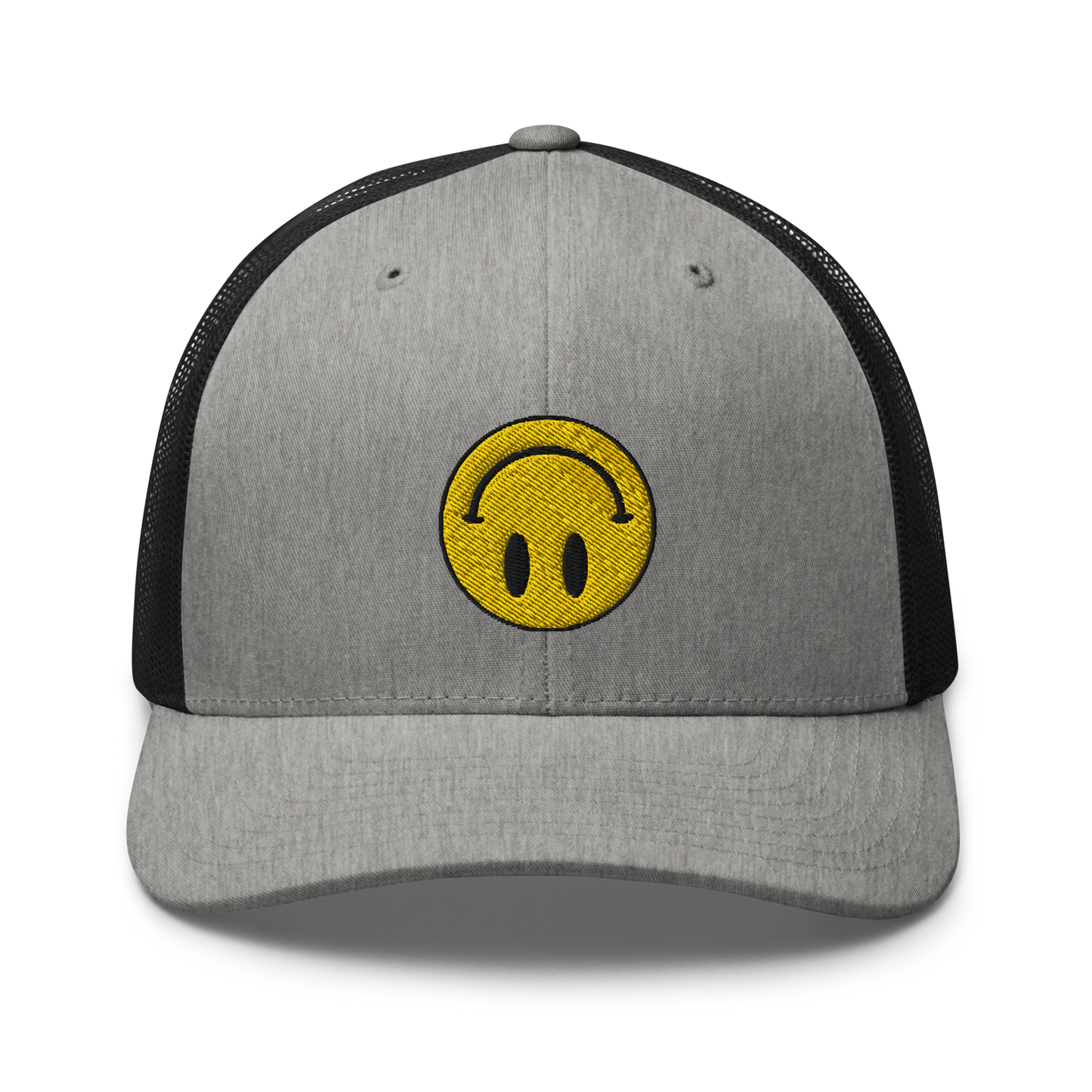 Upside Down Smiley trucker cap